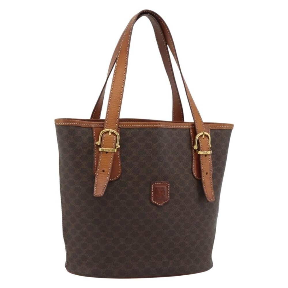 Celine Vintage Macadam Canvas and Leather